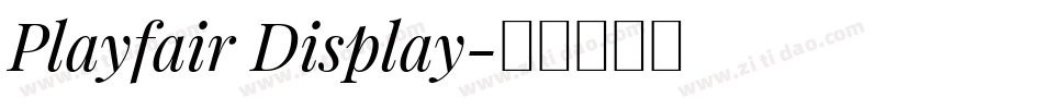 Playfair Display字体转换